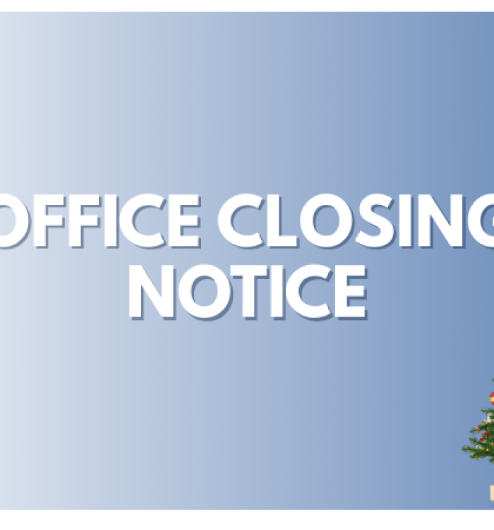 PEU Office Closure Notice